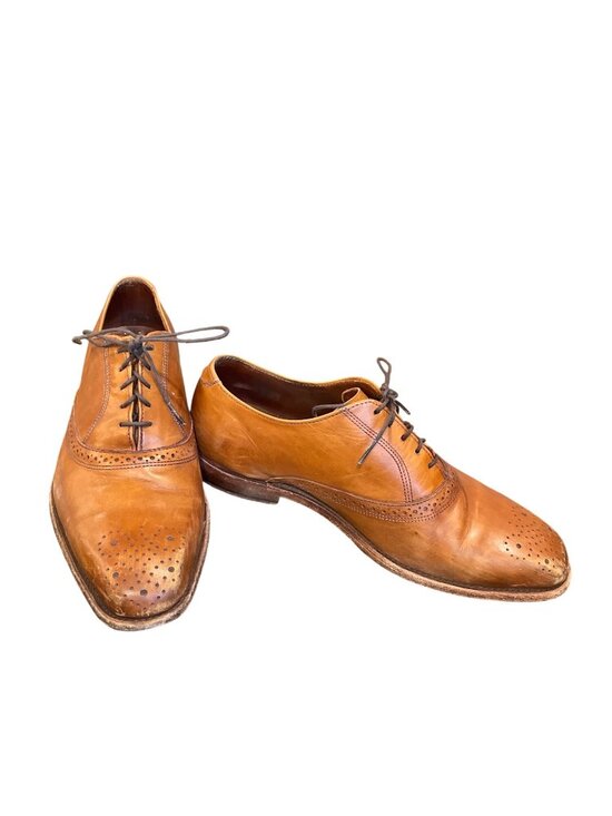 Allen Edmonds Augusta mens USA VTg  brown leather oxford dress shoes sz 8.5E SKU main image 13